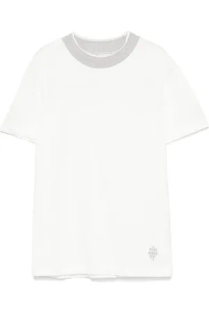 ELEVENTY Camiseta con ribete en contraste