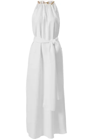 Carolina Herrera Vestido midi con cuello halter