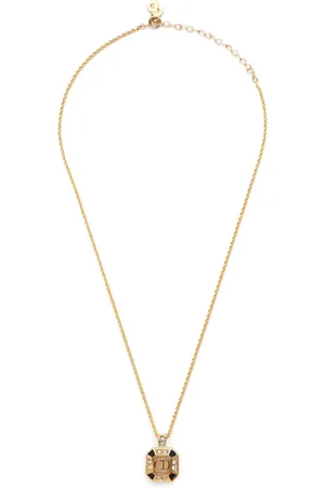 Dior Collar con colgante del logo 1990-2000