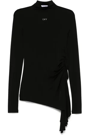 OFF-WHITE Vestido corto drapeado