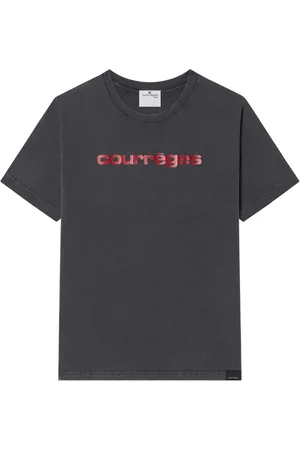 Courrèges Camiseta con logo estampado