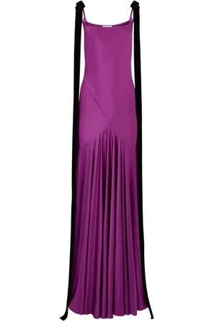 Nina Ricci Vestido largo con acabado satinado