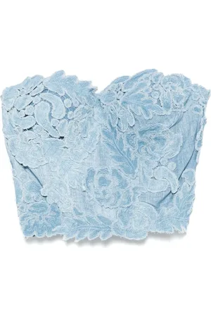 ERMANNO SCERVINO Top vaquero estilo corpiño