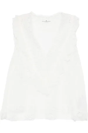 ERMANNO SCERVINO Blusa con panel de encaje