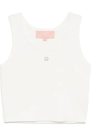 BAPY Top sin mangas con charm floral