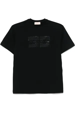 Elisabetta Franchi Camiseta con logo de strass