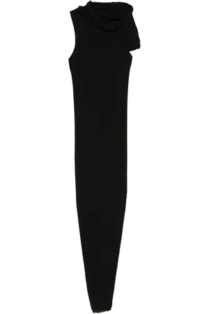Rick Owens Vestido largo con franjas