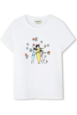 Sonia Rykiel Enfant Camiseta con estampado familiar
