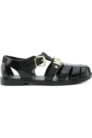 Moschino Sandalias Jelly con letras del logo