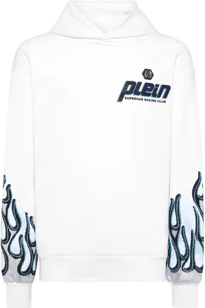 Philipp Plein Sudadera Flame Racing con capucha