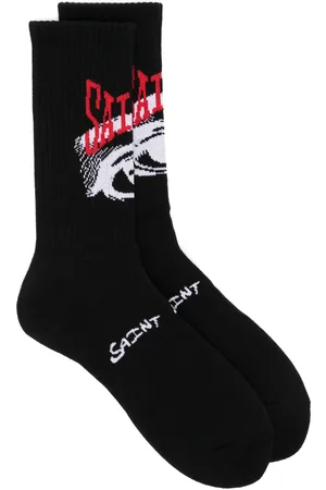 SAINT MXXXXXX Calcetines con logo en intarsia
