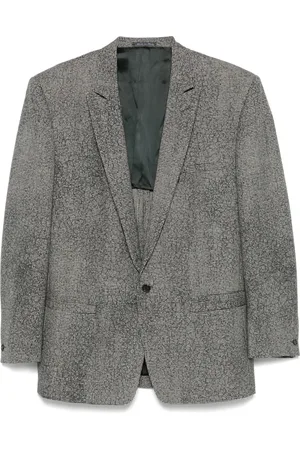 VERSACE Blazer con motivo pied de poule 1980