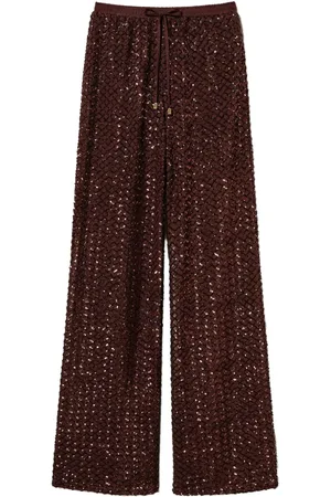 Twin-Set Pantalones anchos con lentejuelas