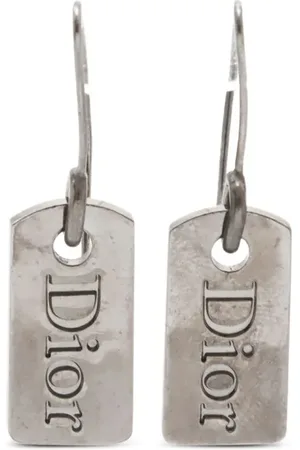 Dior Pendientes con placa del logo 2000