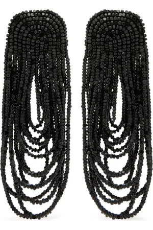 Oscar de la Renta Pendientes Beaded Curtain