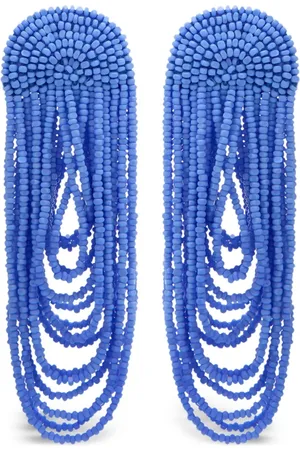 Oscar de la Renta Pendientes Beaded Curtain