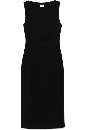 Calvin Klein Vestido midi con cuello redondo