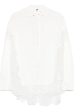 ERMANNO SCERVINO Cárdigan con panel de encaje