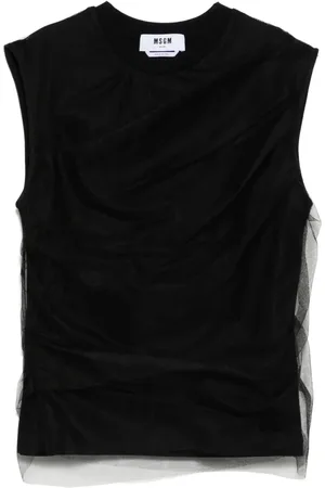 Msgm Top con detalle de malla