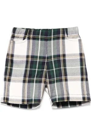 LA STUPENDERIA Pantalones cortos a cuadros tartán