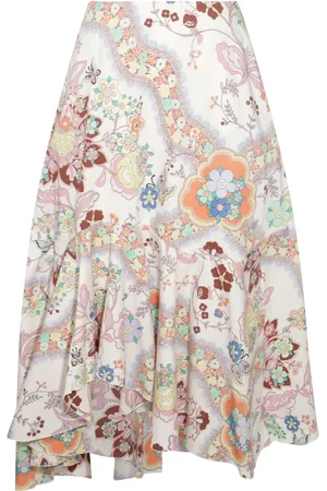 Etro Falda midi con estampado floral