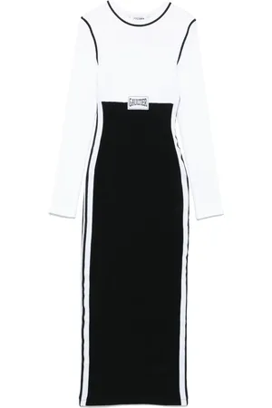Jean Paul Gaultier Vestido largo con diseño colour block