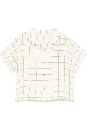 TEDDY & MINOU Camisa con estampado de cuadros finos