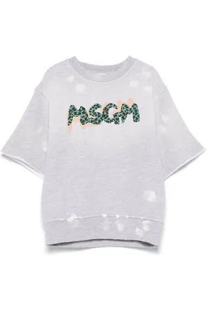 Msgm Camiseta con logo estampado
