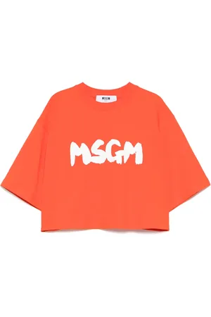 Msgm Camiseta con logo estampado