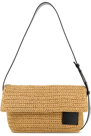 Jil Sander Bandolera de rafia