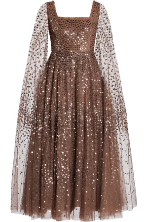 Needle & Thread Vestido midi con lentejuelas