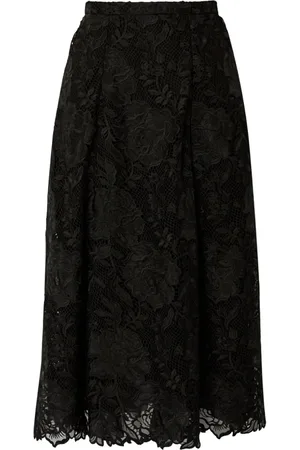 Erdem Falda midi con encaje guipur