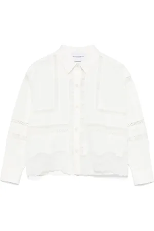 ERMANNO SCERVINO Camisa con panel de encaje