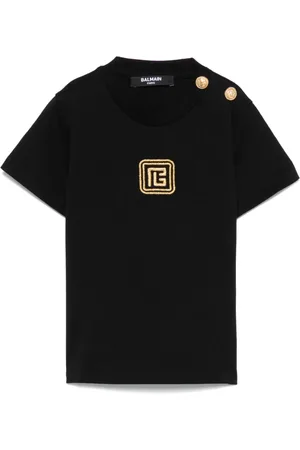 Balmain Camiseta con logo bordado