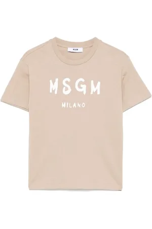 Msgm Camiseta con logo estampado