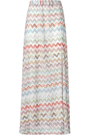 Missoni Falda larga tejida en zigzag