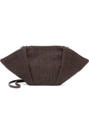 Brunello Cucinelli Bolso de mano con diseño entretejido