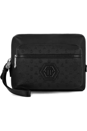 Philipp Plein Bolso de mano con parche del logo