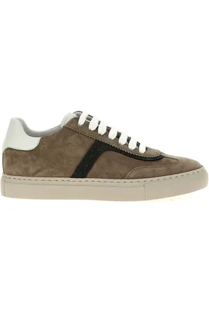 Brunello Cucinelli Zapatillas con aplique Monili