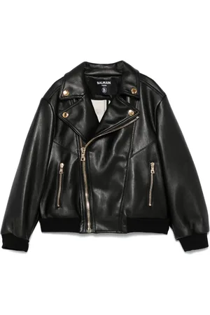 Balmain Chaqueta biker con cremallera