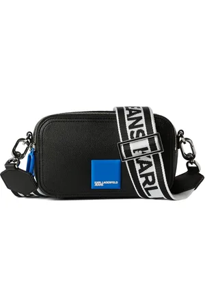 Karl Lagerfeld Bolso cámara con placa del logo
