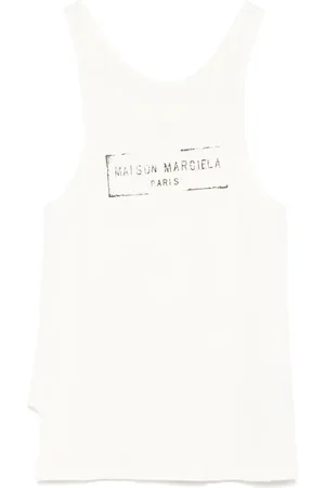 Maison Margiela Top con logo estampado