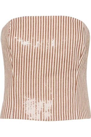 Brunello Cucinelli Top con lentejuelas