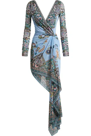 Etro Vestido corto asimétrico