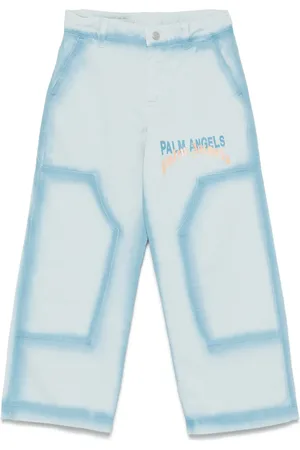 Palm Angels Pantalones con motivo de espray