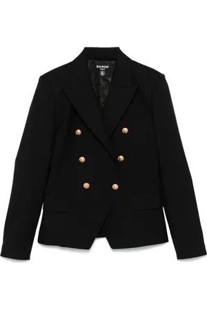 Balmain Blazer con logo en relieve