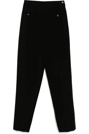 CHANEL Pantalones con botones y logo CC 1995