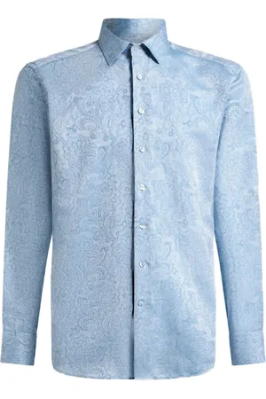 Etro Camisa con motivo floral en jacquard