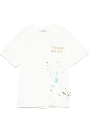 Paolo Pecora Camiseta con motivo de salpicadura de pintura