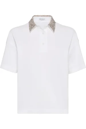 Brunello Cucinelli Polo con apliques